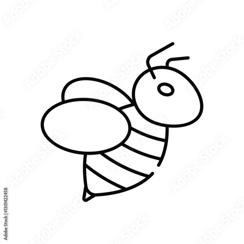 Bee  Vector icon