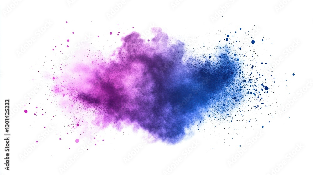 An abstract representation of colorful dust particles on white background An abstract representation of colorful dust particles on white background