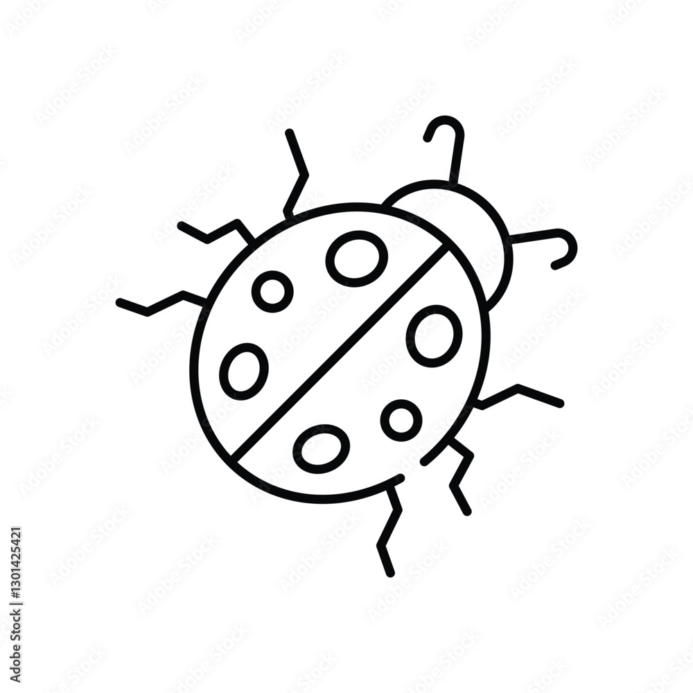 Ladybug Vector icon Ladybug Vector icon
