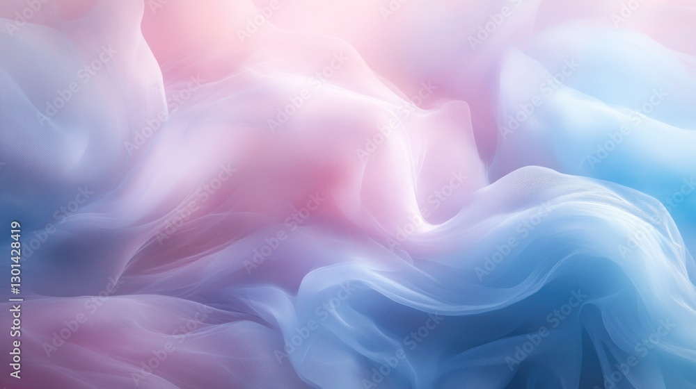 Obraz premium Abstract Colorful Forms Resembling Soft Clouds And Beautiful Hues