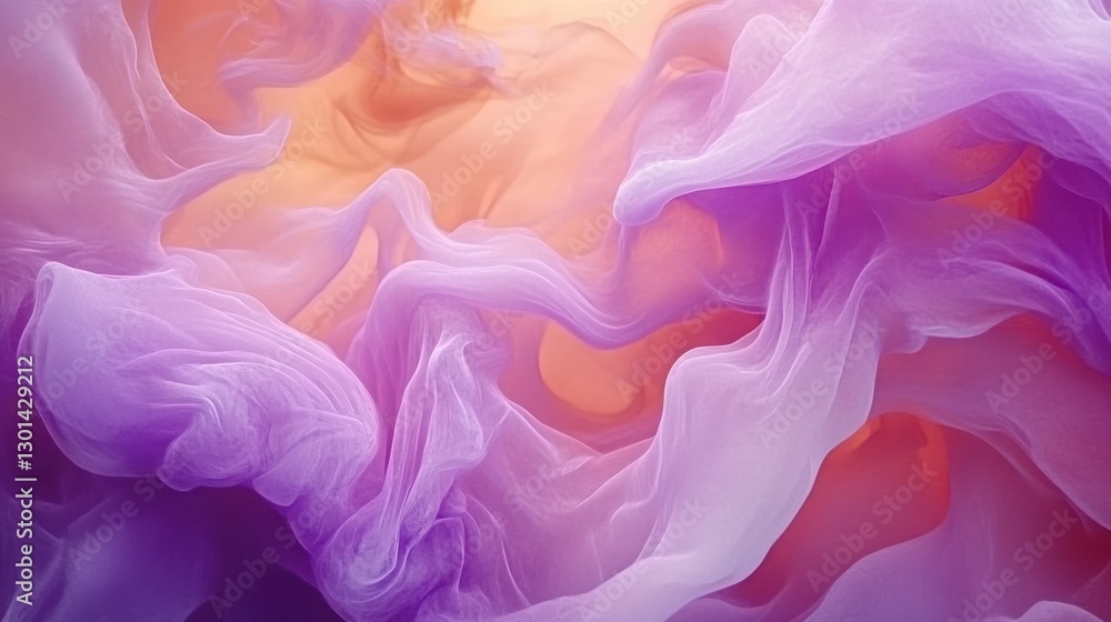 Obraz premium This image showcases swirling colorful flowing shapes creating a beautiful effect