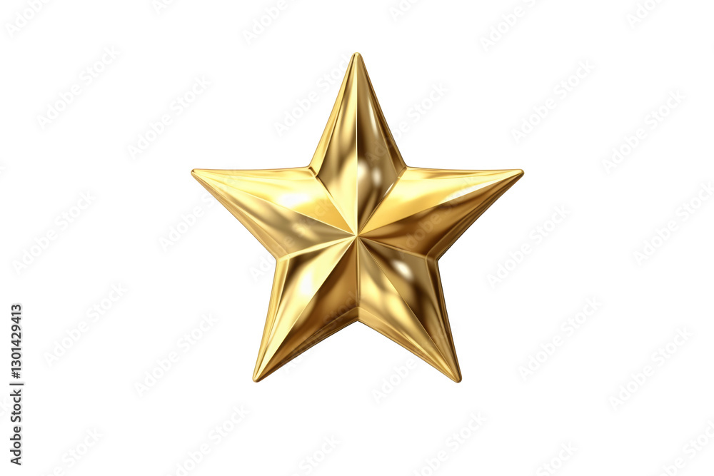 Obraz premium 3D Gold star.