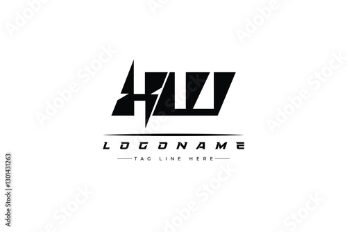 XW racer logo. Racing logo design for racing, driving and car or motorsport.