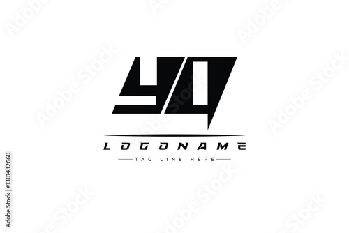 YQ racer logo. Racing logo design for racing, driving and car or motorsport.