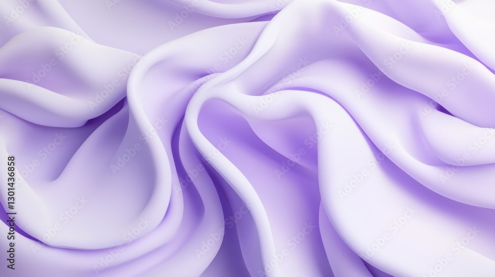 Obraz premium Beautifully draped purple silk fabric creating graceful soft folds