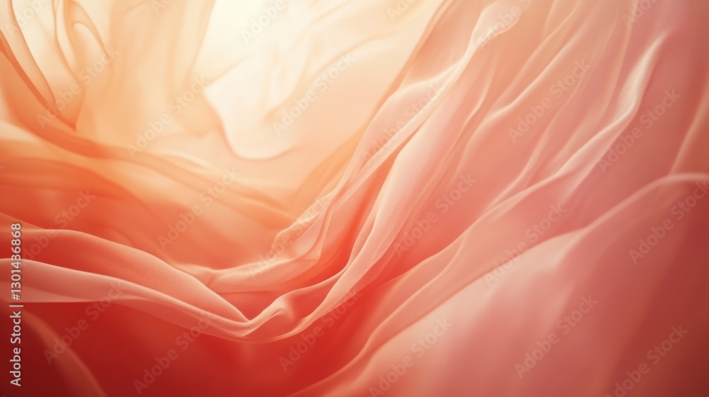 Fototapeta premium Soft flowing fabric shows a delicate and graceful appearance
