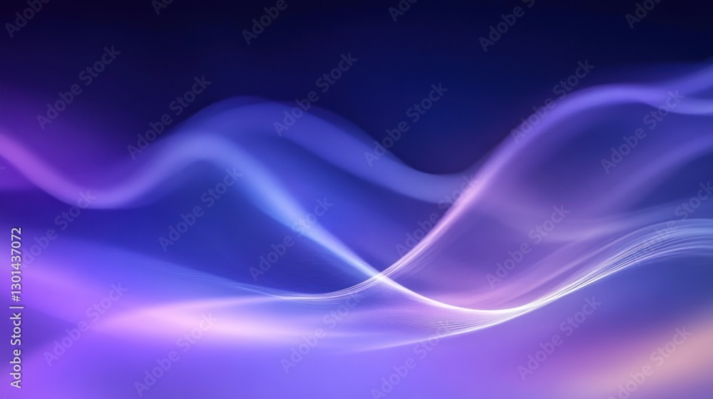 Abstract Wavy Flowing Lines Displaying Multiple Colors With Curves Abstract Wavy Flowing Lines Displaying Multiple Colors With Curves
