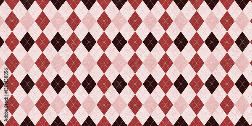 Vintage red and white chevron pattern