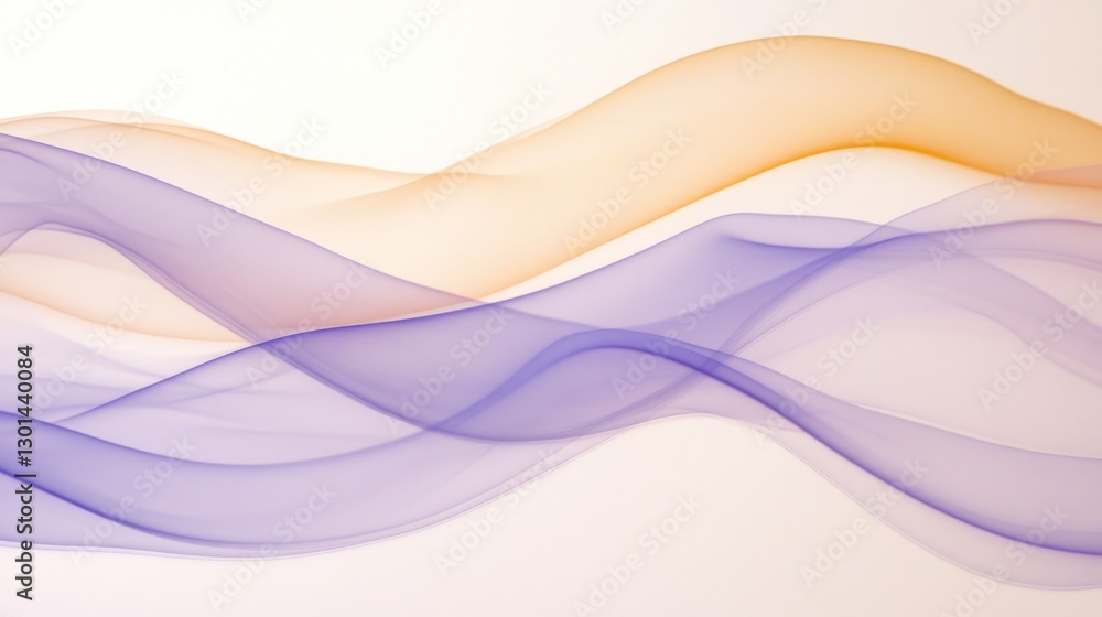 Purple and Orange Smoke Forms Graceful Curved Abstract Waves Purple and Orange Smoke Forms Graceful Curved Abstract Waves