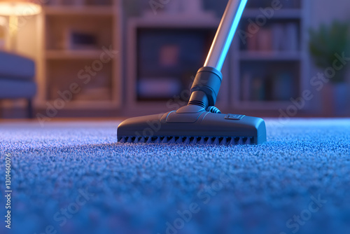 Wallpaper Mural Vacuum cleaner head on carpet for home cleaning services, deep carpet wash. House keeping. Clean home. Close-up view of gray vacuum cleaner. Torontodigital.ca