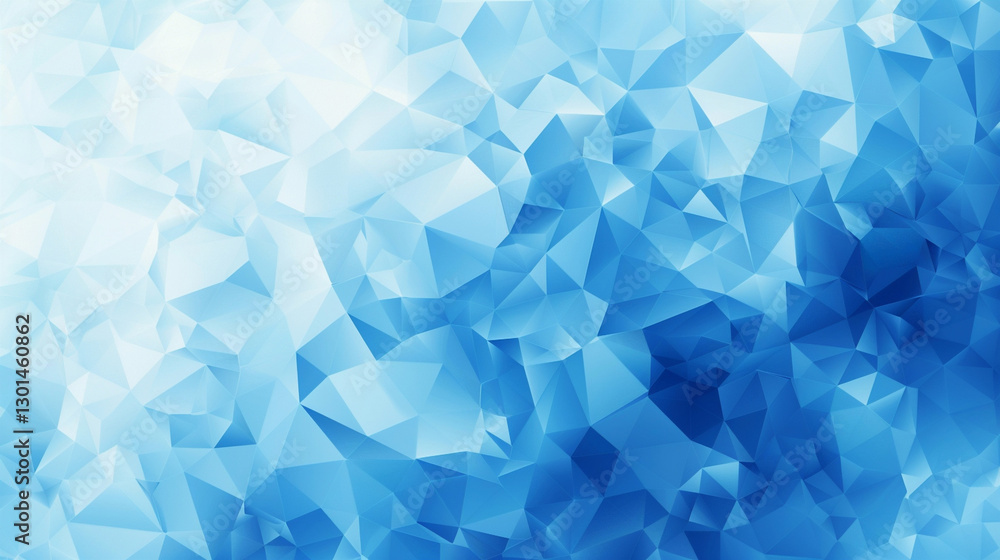 Abstract geometric design featuring various shades of blue and light, creating a tranquil and serene atmosphere Abstract geometric design featuring various shades of blue and light, creating a tranquil and serene atmosphere