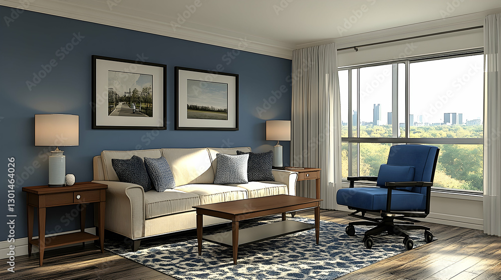 Fototapeta premium Modern Living Room Interior Design