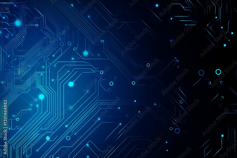 Abstract close-up of a glowing blue digital circuit board, showcasing intricate connections and technological design on a black background.
Abstract close-up of a glowing blue digital circuit board, showcasing intricate connections and technological design on a black background.