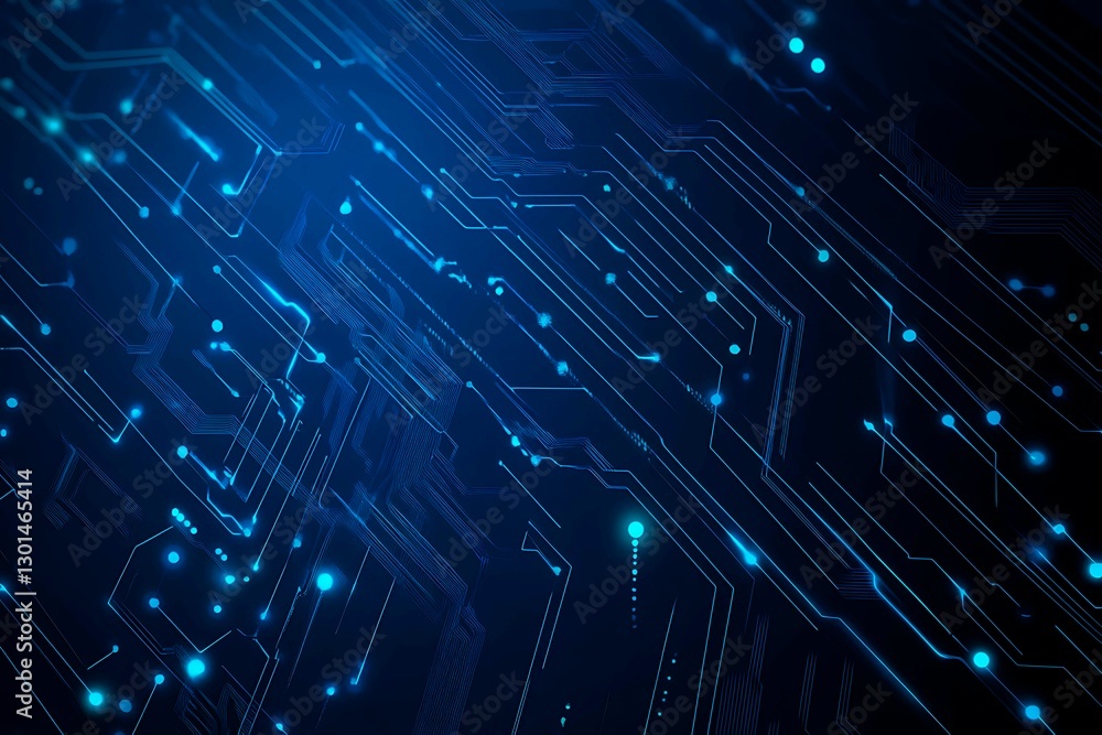 Abstract close-up of a glowing blue digital circuit board, showcasing intricate connections and technological design on a black background.
Abstract close-up of a glowing blue digital circuit board, showcasing intricate connections and technological design on a black background.