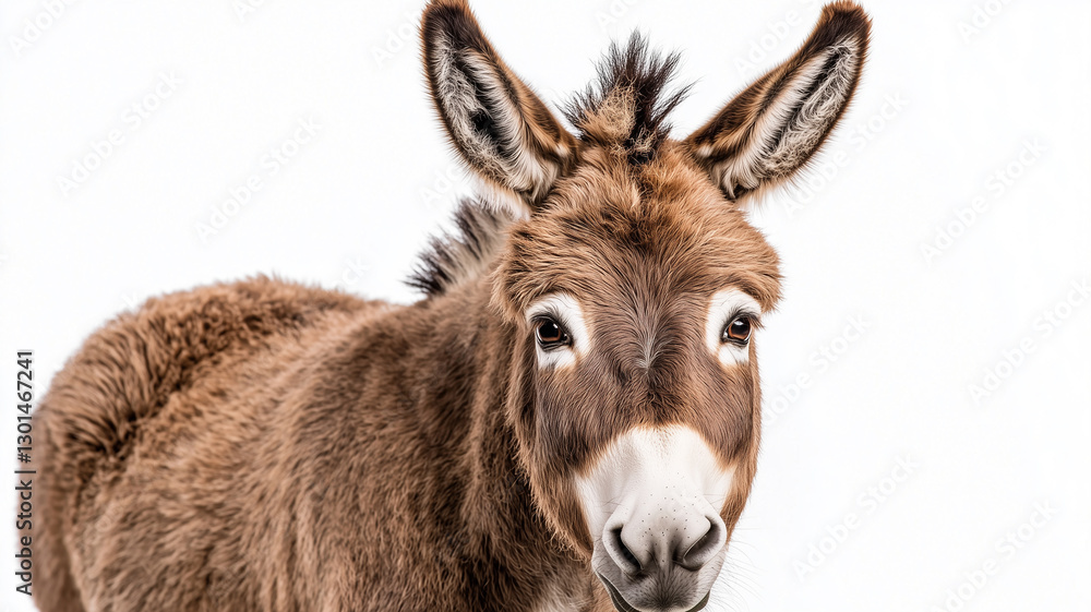 Portrait of a Donkey on White Background
Portrait of a Donkey on White Background