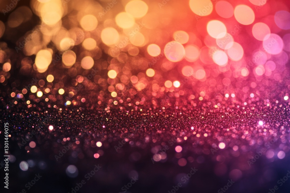 Festive glitter bokeh background with warm and cool color tones. Festive glitter bokeh background with warm and cool color tones.