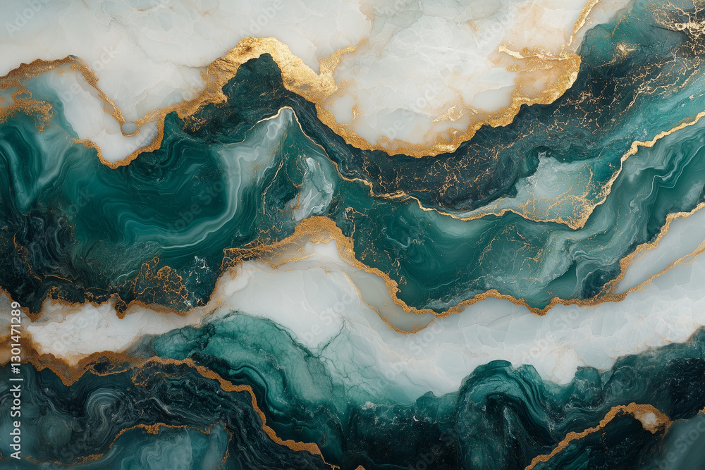 Swirling Green Onyx Marble Teal Gold Veins Texture Swirling Green Onyx Marble Teal Gold Veins Texture
