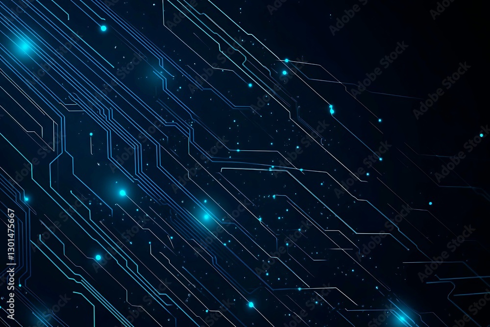 Abstract close-up of a glowing blue digital circuit board, showcasing intricate connections and technological design on a black background.
Abstract close-up of a glowing blue digital circuit board, showcasing intricate connections and technological design on a black background.