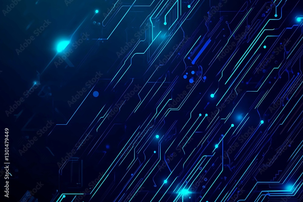 Abstract close-up of a glowing blue digital circuit board, showcasing intricate connections and technological design on a black background.
Abstract close-up of a glowing blue digital circuit board, showcasing intricate connections and technological design on a black background.