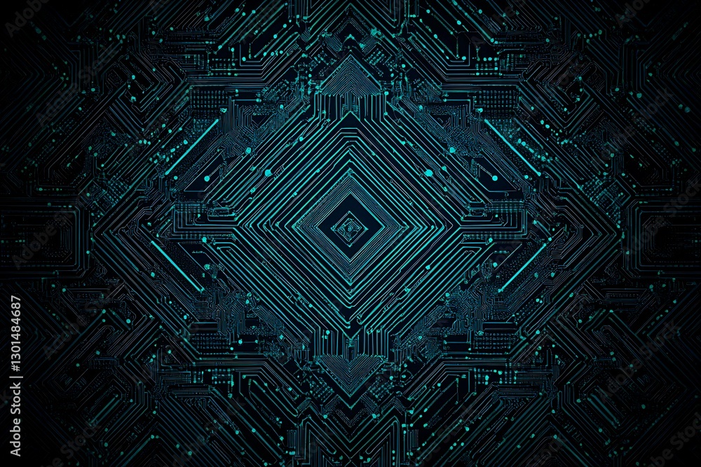 Abstract close-up of a glowing blue digital circuit board, showcasing intricate connections and technological design on a black background.
Abstract close-up of a glowing blue digital circuit board, showcasing intricate connections and technological design on a black background.