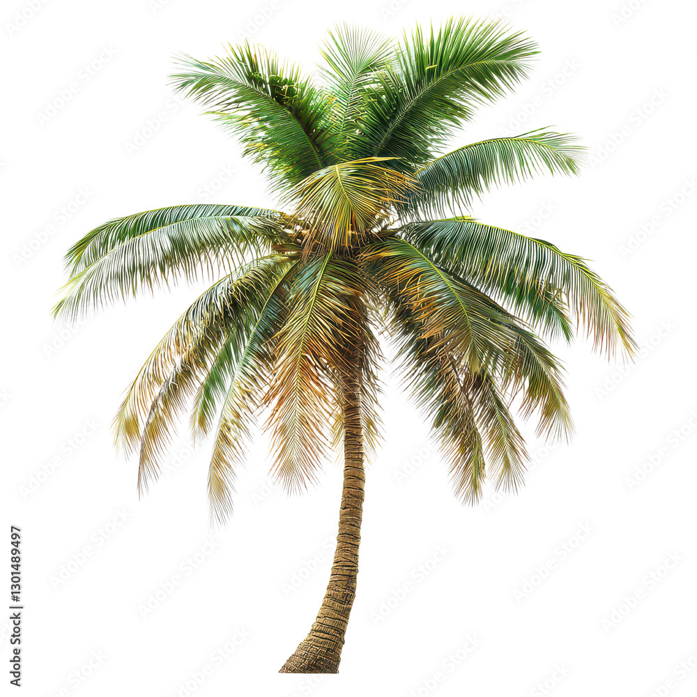 Coconut Palm isolated on transparent background, PNG Coconut Palm isolated on transparent background, PNG