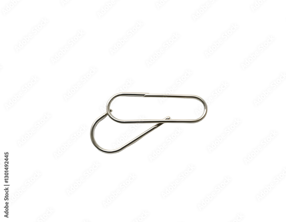 Realistic paper clips isolated on a transparent background Realistic paper clips isolated on a transparent background