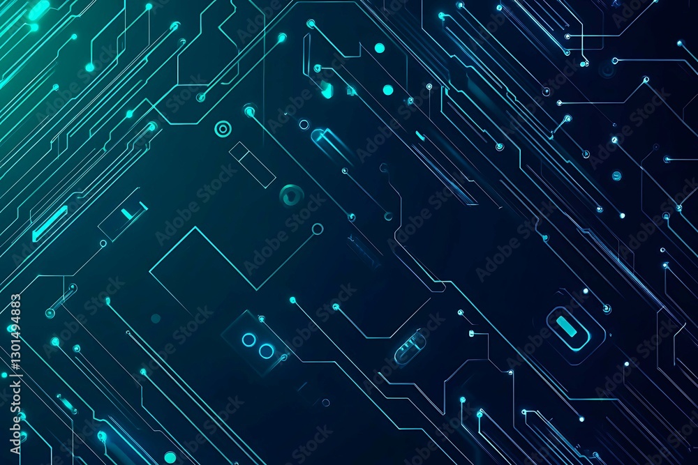 Abstract close-up of a glowing blue digital circuit board, showcasing intricate connections and technological design on a black background.
Abstract close-up of a glowing blue digital circuit board, showcasing intricate connections and technological design on a black background.