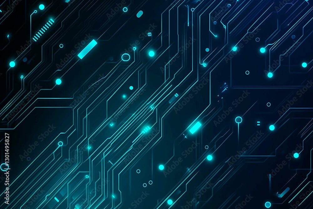 Abstract close-up of a glowing blue digital circuit board, showcasing intricate connections and technological design on a black background.
Abstract close-up of a glowing blue digital circuit board, showcasing intricate connections and technological design on a black background.
