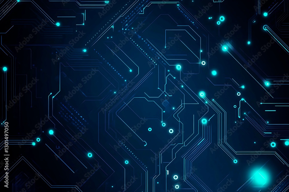 Abstract close-up of a glowing blue digital circuit board, showcasing intricate connections and technological design on a black background.
Abstract close-up of a glowing blue digital circuit board, showcasing intricate connections and technological design on a black background.