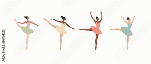 Graceful Ballet Dancers, Inclusive Representation in Classical Dance