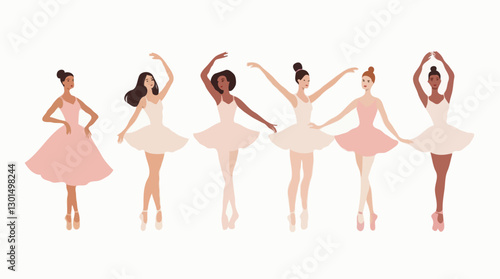 Graceful Ballet Dancers, Inclusive Representation in Classical Dance