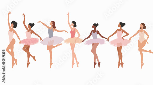 Graceful Ballet Dancers, Inclusive Representation in Classical Dance