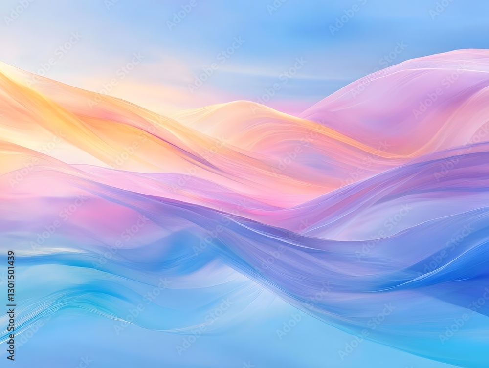 Dynamic color streams in soft sky blue Dynamic color streams in soft sky blue