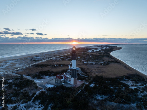 Obraz na płótnie Fire Island Lighthouse - Long Island, New York w salonie