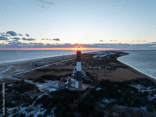 Obraz na płótnie Fire Island Lighthouse - Long Island, New York w salonie
