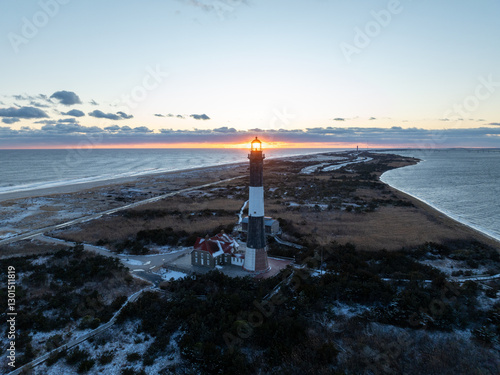 Obraz na płótnie Fire Island Lighthouse - Long Island, New York w salonie