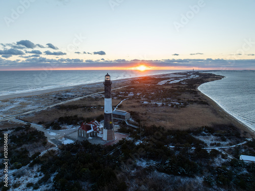 Obraz na płótnie Fire Island Lighthouse - Long Island, New York w salonie