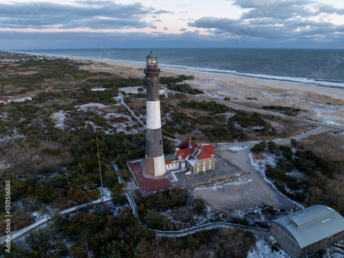 Obraz na płótnie Fire Island Lighthouse - Long Island, New York w salonie