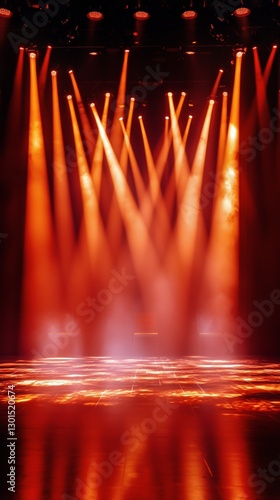 Dramatic Stage Lighting Creates an Electrifying Atmosphere for Performances a...