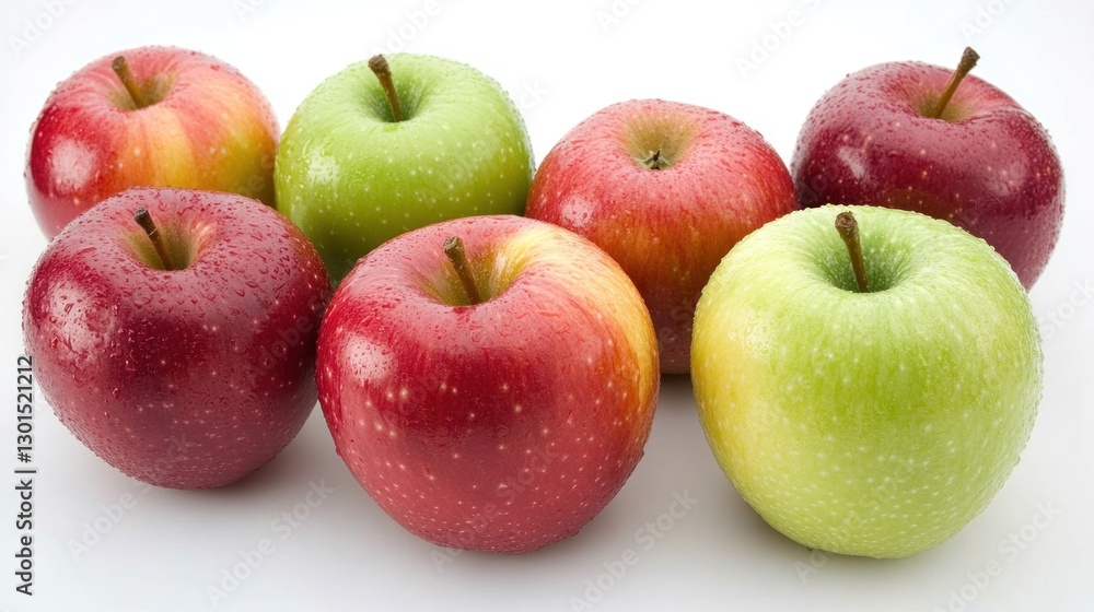 Fresh Apples on White Background Fresh Apples on White Background