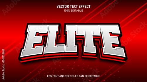 Elite game sport editable text effect