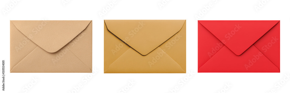 Envelopes for Various Occasions and Uses Isolated on transparent background Envelopes for Various Occasions and Uses Isolated on transparent background