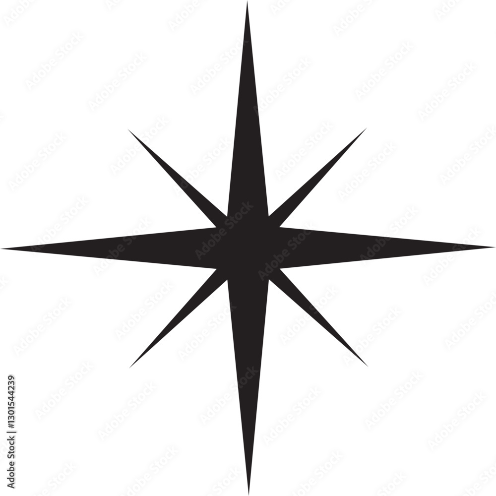 Sparkle star icon. Retro futuristic sparkle vector isolated on transparent background. Shining sparkle icon, Blink twinkle star shape concept. Abstract cool shine effect sign vector design. Sparkle star icon. Retro futuristic sparkle vector isolated on transparent background. Shining sparkle icon, Blink twinkle star shape concept. Abstract cool shine effect sign vector design.
