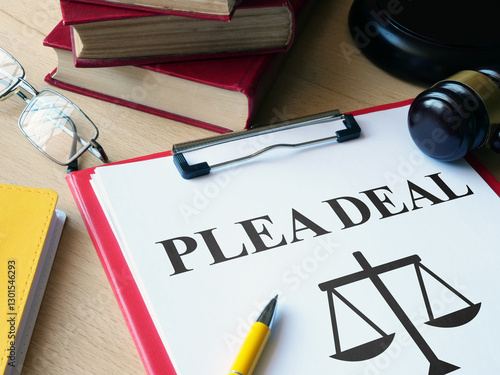 Plea deal or agreement is shown as legal concept
