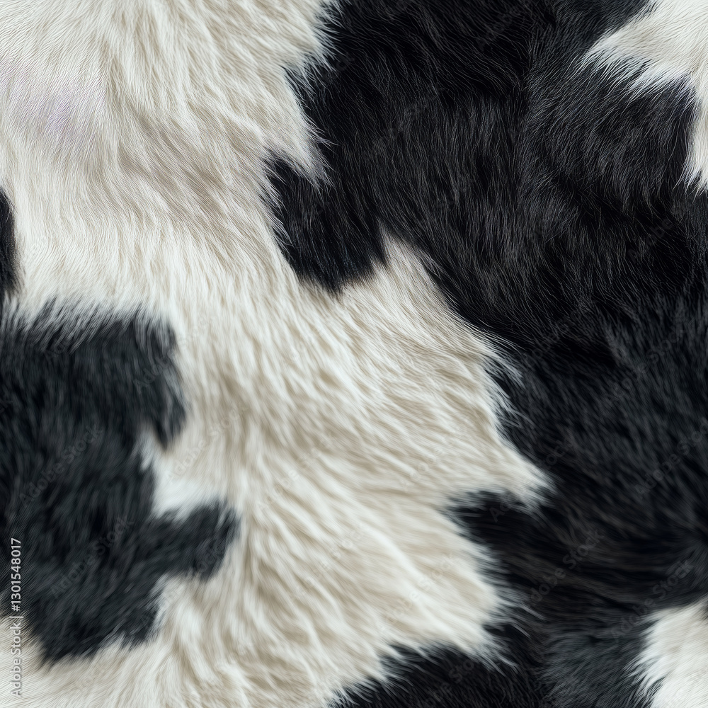 Unique patterns of cowhide captured in an artistic close-up view Unique patterns of cowhide captured in an artistic close-up view