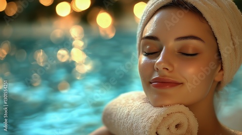 Relaxing Skincare Routine During a Spa Treatment in a Serene Atmosphere