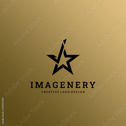 Letter J Logo Vector for Bussines or Branding, Luxury Black Gold, Minimal black design for corporate sign. Initial J logo design template on Gold background.