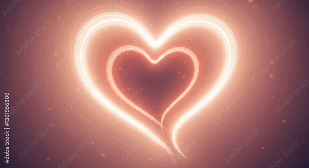 Radiant Hearts: A luminous symbol of connection and heartfelt emotion portrayed Radiant Hearts: A luminous symbol of connection and heartfelt emotion portrayed