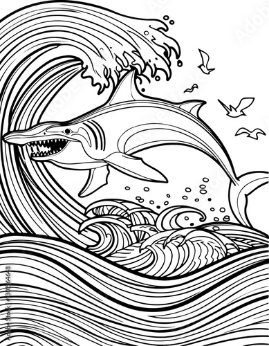 fish, dolphin, animal, vector, sea, shark, illustration, cartoon, ocean, water, silhouette, blue, white, isolated, mammal, underwater, tattoo, black, icon, logo, dolphins, wildlife, art, marine, swimm