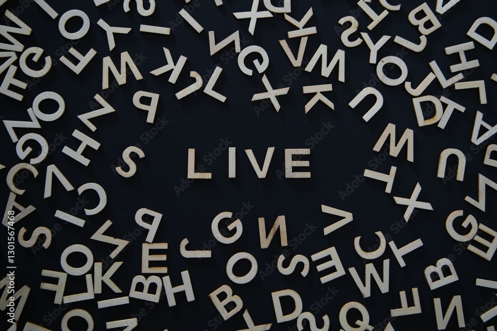 Scattered letters converge around a central word, symbolizing the chaos of public discourse, dialogues, and diverse opinions. This image captures the dynamic nature of communication and debate Scattered letters converge around a central word, symbolizing the chaos of public discourse, dialogues, and diverse opinions. This image captures the dynamic nature of communication and debate